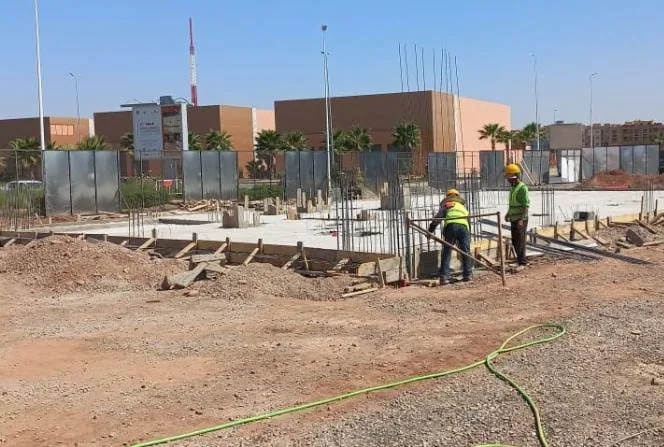 Phase chantier : fondations et élévations en cours
